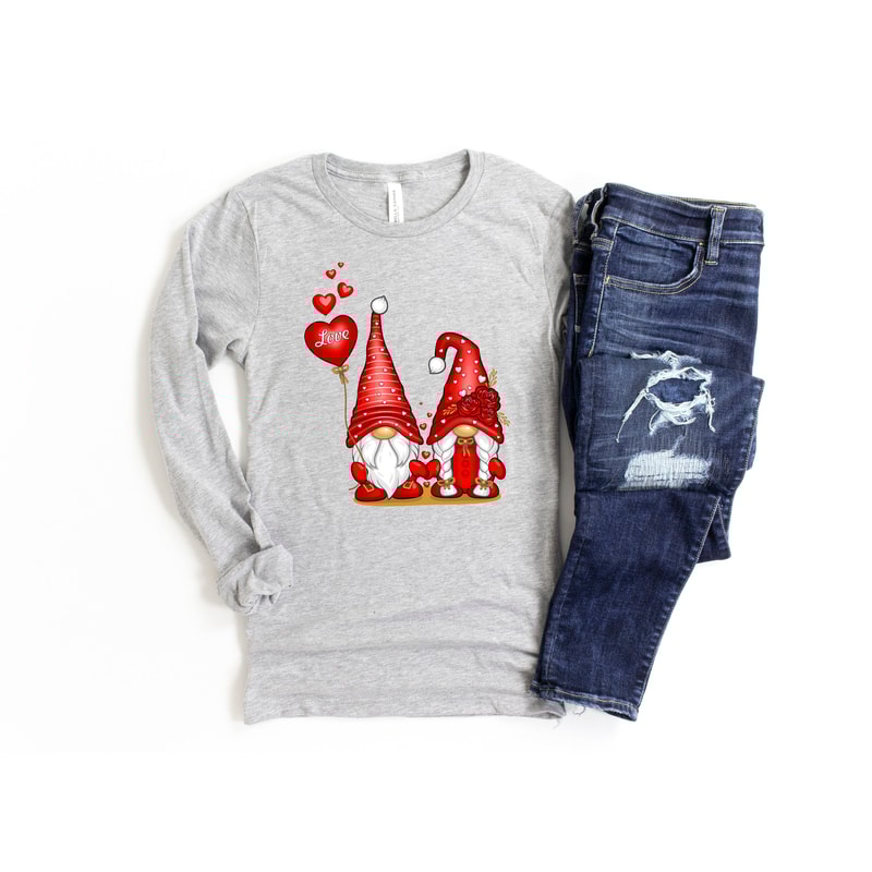 Valentine Gnomes with Heart Shirt,Valentines Day Shirts For Woman,Heart Shirt,Cute Valentine Shirt,Red Gnomes Valentines,Valentines Day Gift - 2.jpg