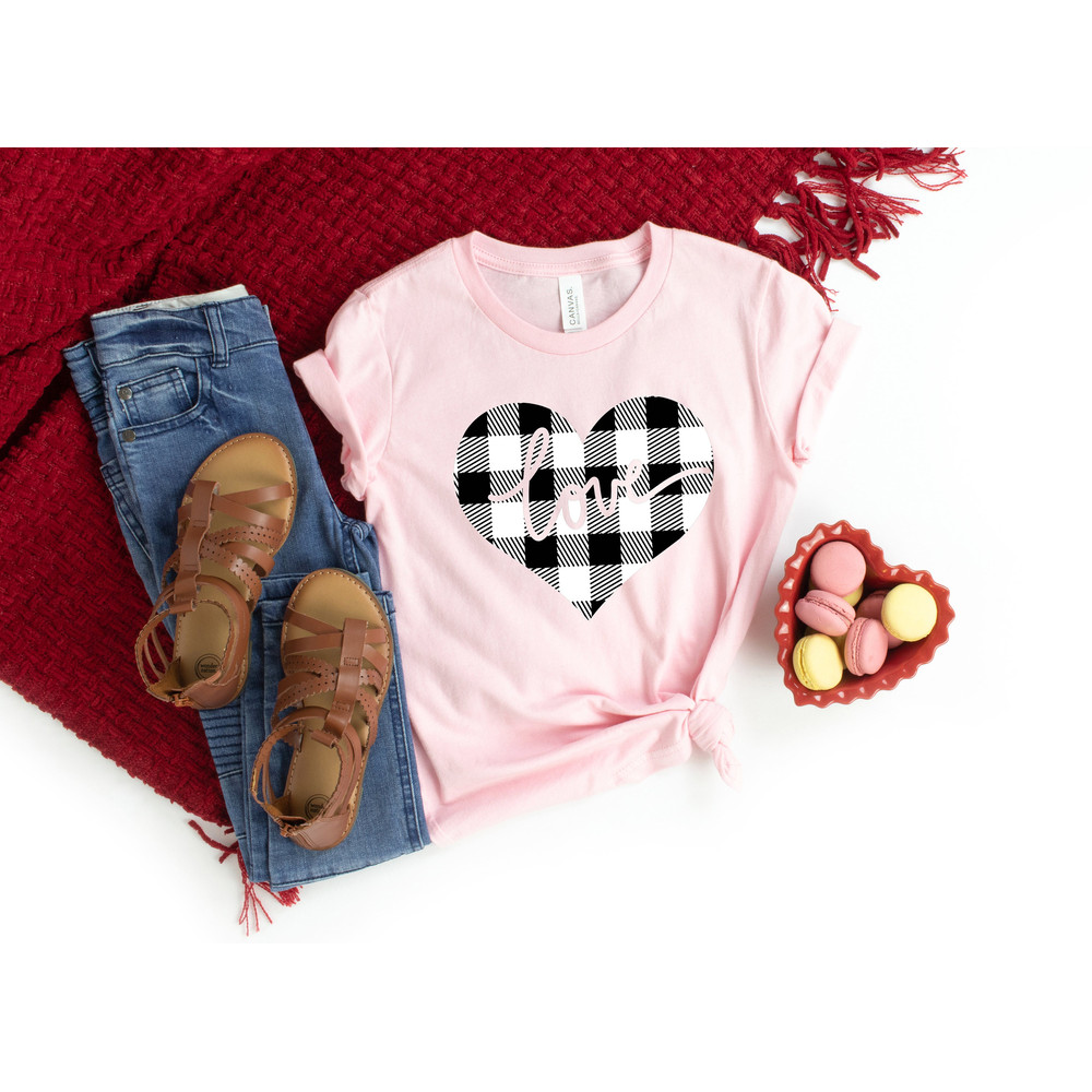 Valentines Day Shirt,Plaid Heart Shirt,Valentines Day Shirts For Women, Heart Shirt, Cute Valentine Shirt, Cute valentine tee,Love Shirt - 2.jpg