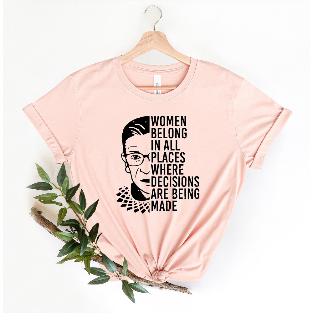 Women Belong In All Places Shirt,Speak Your Mind Even Even If Your Voice Shakes Shirt, Ruth Bader Ginsburg Shirt, Notorious RGB, RGB Shirt, - 2.jpg
