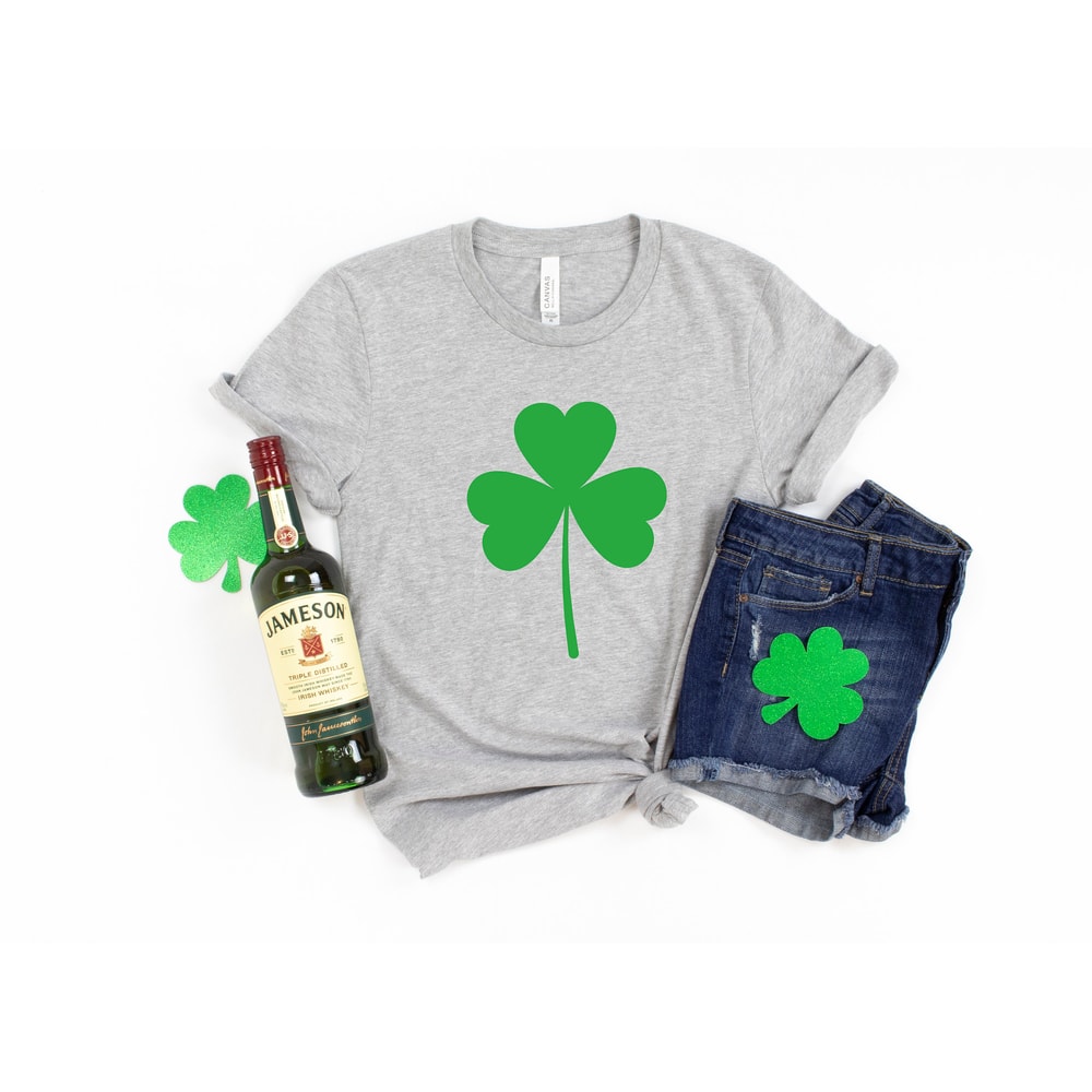 Womens st pattys shirt, glitter shamrock tee, st patricks day shirt, womens st paddys, cute st pattys shirt, st pattys women - 3.jpg
