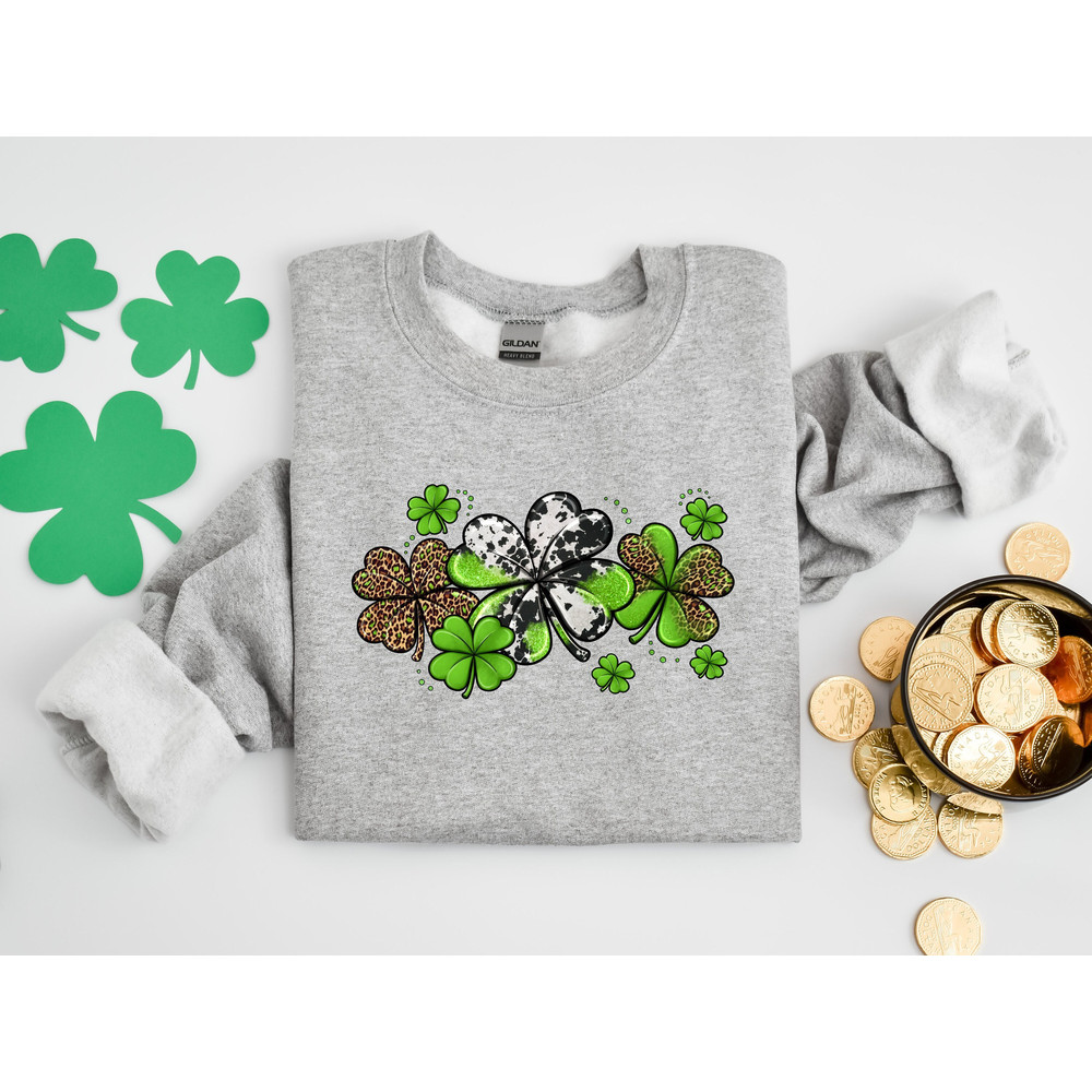 Womens st pattys shirt, leopard shamrock tee, st patricks day shirt, womens st paddys, cute st pattys shirt, st pattys women - 1.jpg