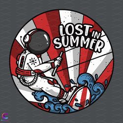 astronaut surfing lost in summer svg, trending svg, astronaut svg, summer svg, s