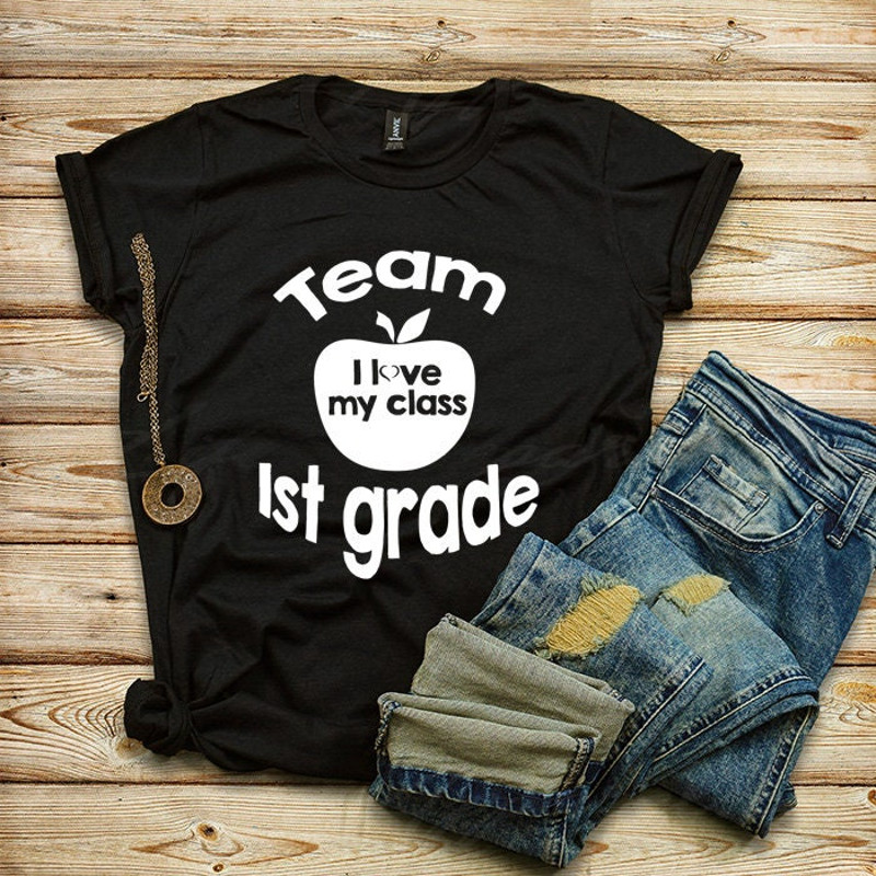 Teacher shirt Back to School I love my 1st Graders Students Class First Grade Teacher t-shirt - 1.jpg