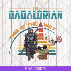 retro mandalorian and baby yoda png, this is the way png, grogu png, star wars png, mandalorian png, disney star wars