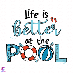 life is better at the pool svg, trending svg, better life svg, pool svg, float s