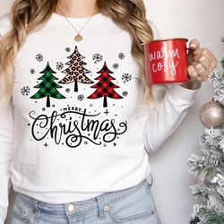 buffalo plaid christmas long sleeve shirt, merry christmas t-shirt, christmas family shirt, christmas gift, holiday gift