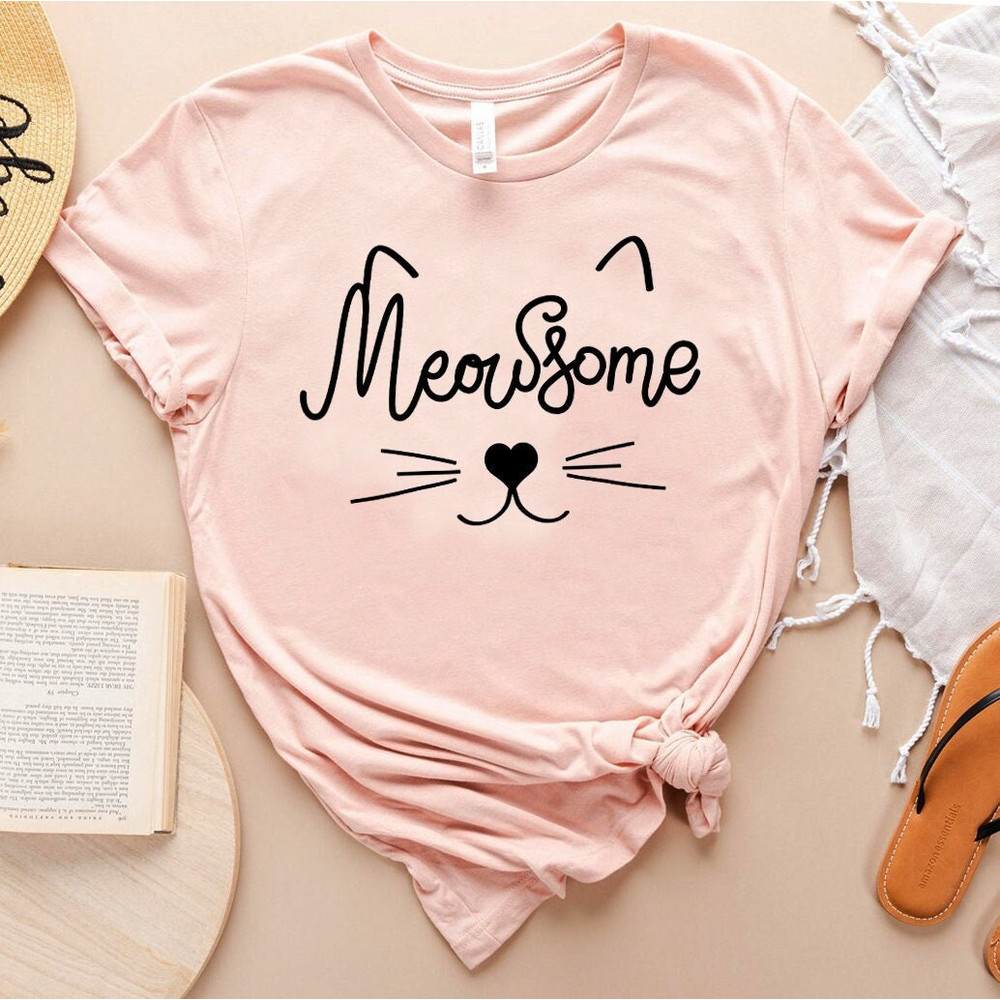 Cat Face Shirt for Women - Cat T Shirt for Her - Gift for Cat Lover for Birthday - Cat Mom Tshirt for Her - Gift for Cat Owner - 3.jpg