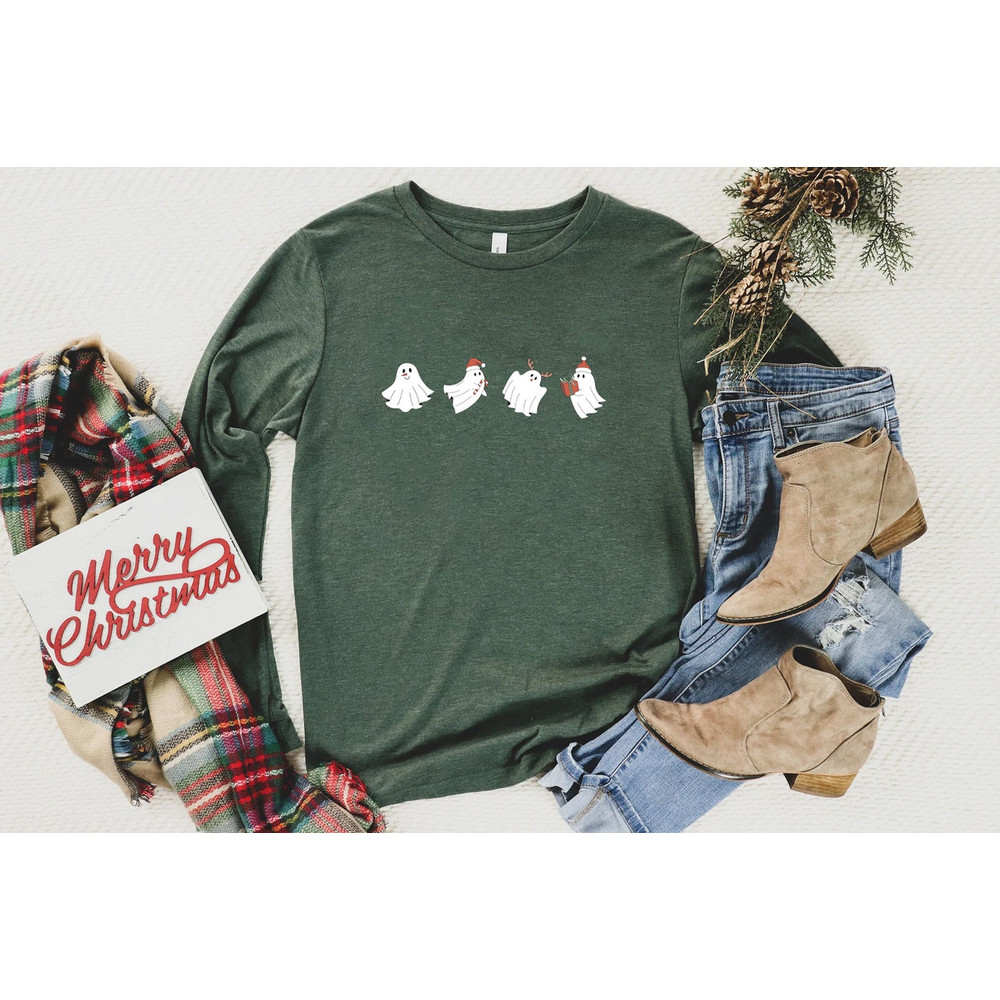 Christmas Long Sleeve Shirt, Womens Sweatshirt, Christmas Long Sleeve Tee for Women, Christmas Women, Merry Christmas Sweatshirt - 2.jpg