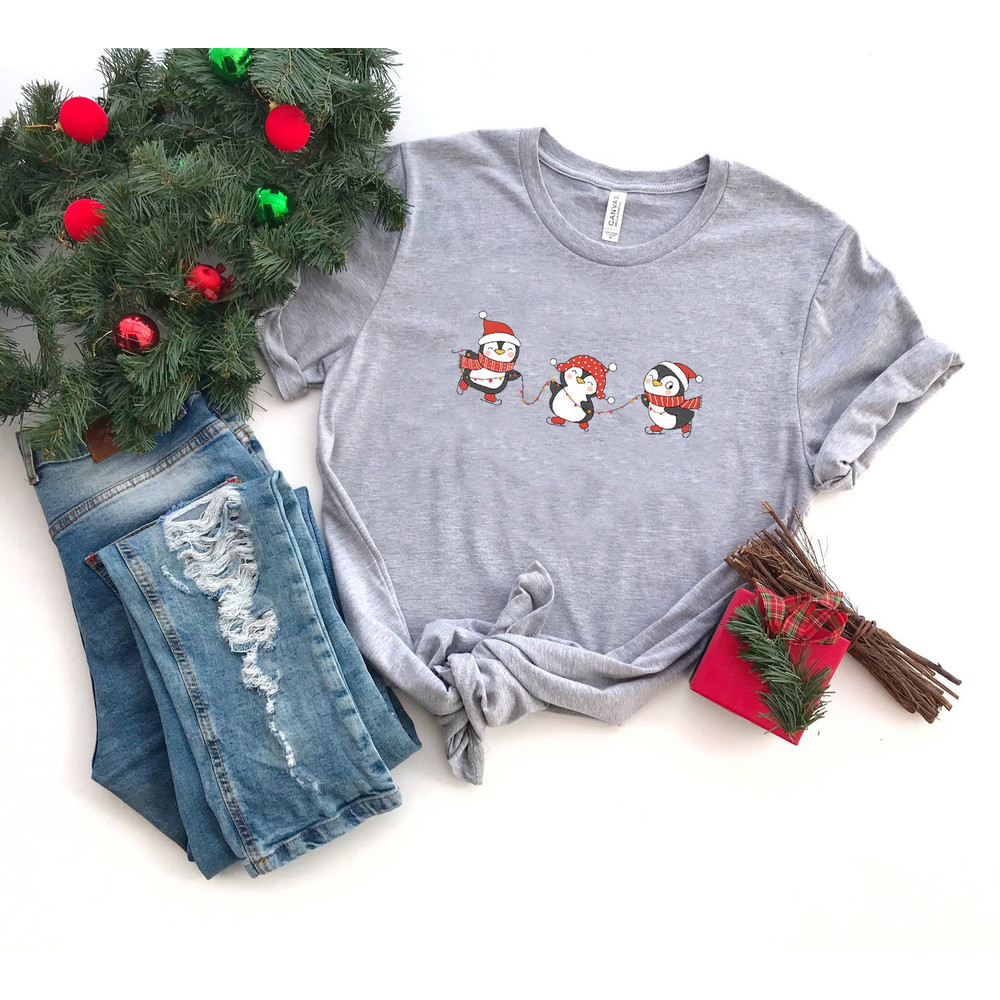 Christmas Penguin Shirt, Christmas Gift, Penguin Holiday Shirt, Christmas Family Shirt, Animal Shirt, Penguin Lover Shirt, Youth Shirt - 4.jpg