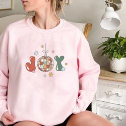 christmas sweatshirt, holiday sweatshirt, joy sweatshirt, christmas shirt, winter sweatshirt, womens shirt, joy shirt, u