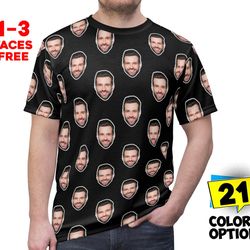 crazy face unisex t-shirt, personalized face shirt, best friend birthday gift, girlfriend gift, boyfriend gift, custom g