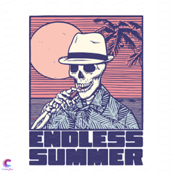 endless summer funny skull svg, trending svg, endless summer