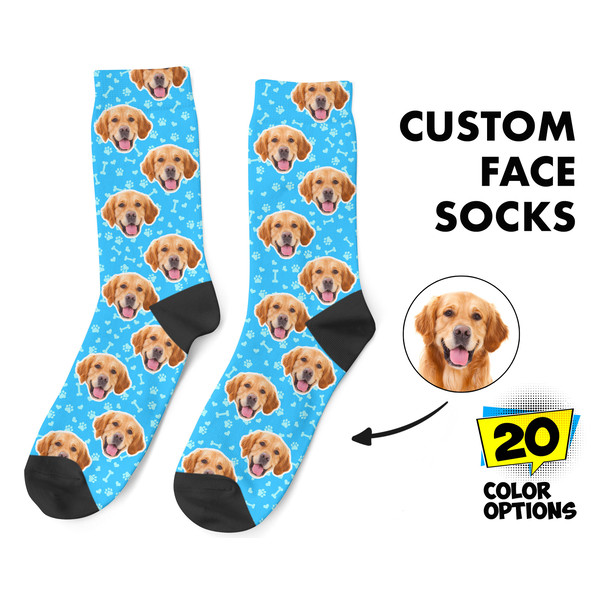 Custom Dog Socks, Personalized Pet Photo Socks, Customized Cute Dog Face Socks, Dog Lover Gift, Funny Dog Socks, Dog Mom Gift, Pet Socks - 1.jpg