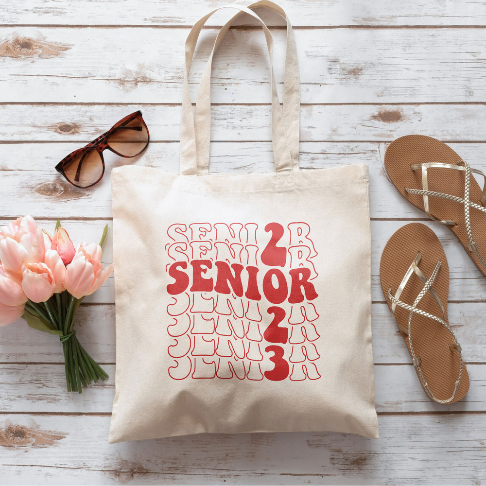 CLASS OF 2023 Tote Bag, Senior 2023 Tote Bag, Graduation Gift, Canvas Tote,Gift For Girl, Aesthetic Tote Bag, Quote On Bag, Words on Bag - 1.jpg