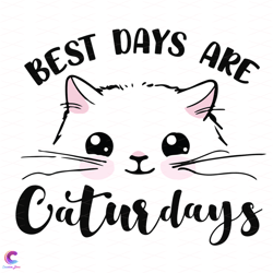 best days are caturdays svg, trending svg, funny cat svg, ca