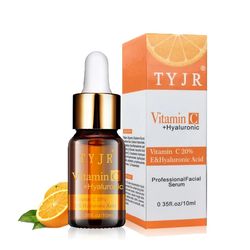 tyjr pure vitamin c serum liquid freckle removal acne scars hyaluronic acid anti-wrinkle vc face serum fade dark circles