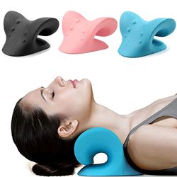 neck shoulder stretcher neck pain releaser cervical traction device pillow for pain relief cervical spine alignment