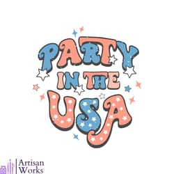 retro party in the usa 4th of july svg cutting digital file