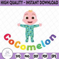 cocomelon jj png svg, jj svg, cocomelon brithday svg png, cocmelon head jj in onesie svg, jj plus cocomelon head, cocome