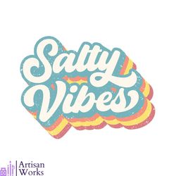 salty vibes vintage summer svg retro beach svg cricut file