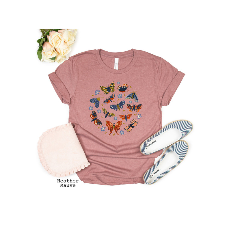 Butterfly Chart Shirt, Ivory Comfort Colors Short Sleeve Tee, Trendy Camping T-Shirt Gift For Friend, Custom Retro Graphic Tee - 3.jpg