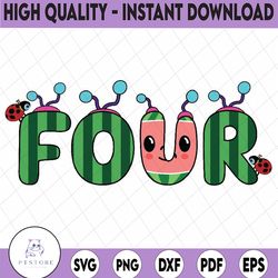 cocomelon birthday png, 4th birthday cocomelon png, cocomelon fourth birthday, four cocomelon png, cocomelon party png s