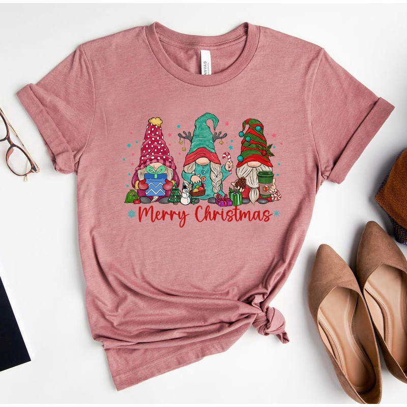 Christmas Gnome Tshirt - Cute Gnomies Tshirt - Merry Christmas T-shirt - Gnome For The Holidays Shirt - Cute Christmas Tee - 7.jpg
