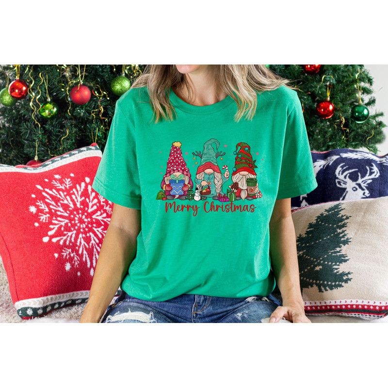 Christmas Gnome Tshirt - Cute Gnomies Tshirt - Merry Christmas T-shirt - Gnome For The Holidays Shirt - Cute Christmas Tee - 8.jpg
