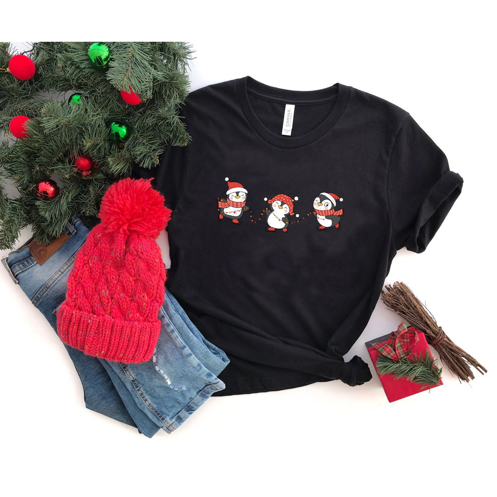 Christmas Penguin Shirt, Christmas Gift, Penguin Holiday Shirt, Christmas Family Shirt, Animal Shirt, Penguin Lover Shirt, Youth Shirt - 8.jpg