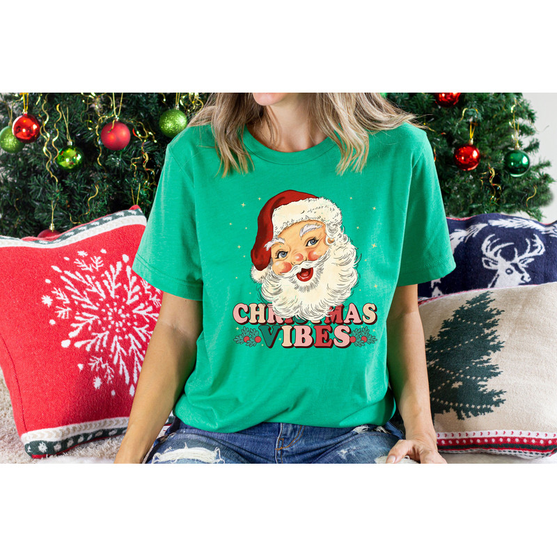 Christmas Santa Shirt, Retro Santa Shirt, Gift For Christmas, Retro Christmas Shirt, Christmas Shirt For Women, Gift For Women, Santa Shirt - 5.jpg