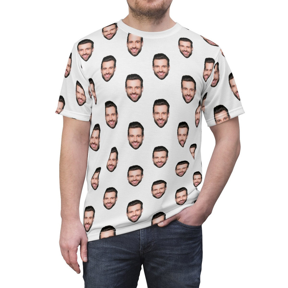 Crazy Face Unisex T-shirt, Personalized Face Shirt, Best Friend Birthday Gift, Girlfriend Gift, Boyfriend Gift, Custom Gift Faces On Shirt - 2.jpg
