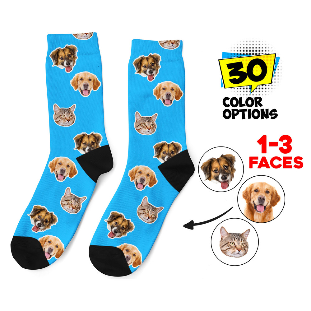 Custom Dog Socks, Personalized Pet Photo Socks Customized Cute Dog Cat Face, Dog Lover Picture Gift Funny Dog Socks Dog Mom Gift Pet Socks - 1.jpg