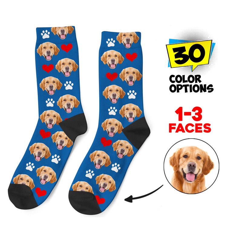Custom Dog Socks, Personalized Pet Photo Socks Customized Cute Dog Cat Face, Dog Lover Picture Gift Funny Dog Socks Dog Mom Gift Pet Socks - 1.jpg