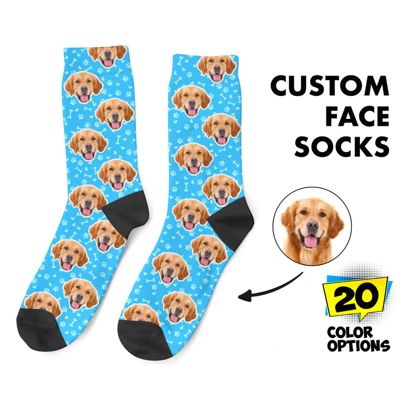 Custom Dog Socks, Personalized Pet Photo Socks, Customized Cute Dog Face Socks, Dog Lover Gift, Funny Dog Socks, Dog Mom Gift, Pet Socks - 1.jpg