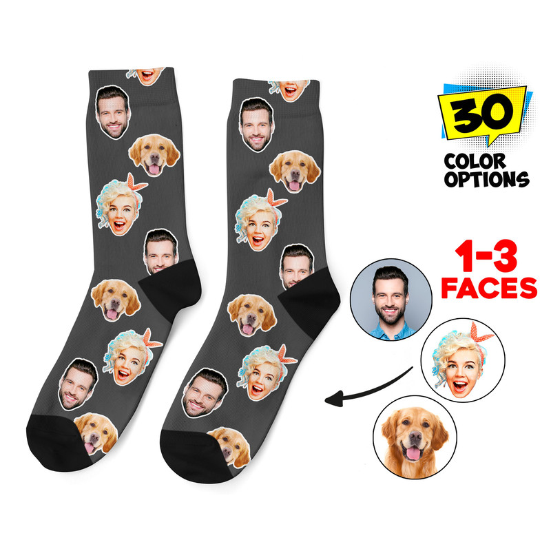 Custom Face Socks, Personalized Photo Socks, Picture Dog Socks, Pet Face on Socks, Customized Funny Photo Gift For Her, Him or Best Friends - 1.jpg