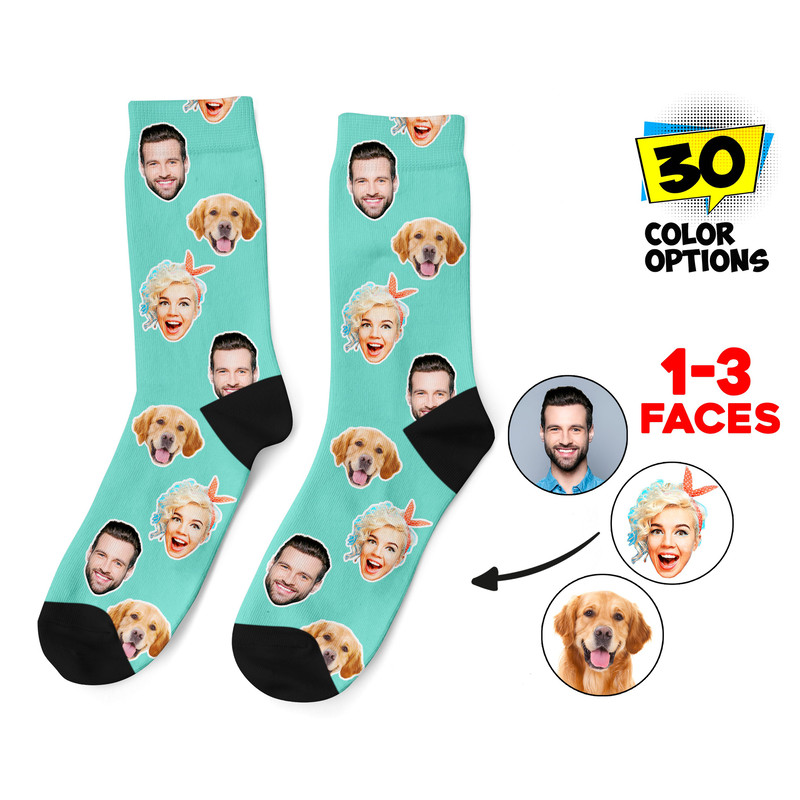 Custom Face Socks, Personalized Photo Socks, Picture Dog Socks, Pet Face on Socks, Customized Funny Photo Gift For Her, Him or Best Friends - 1.jpg