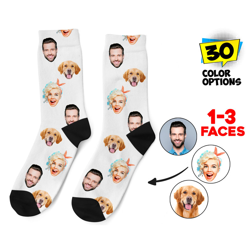 Custom Face Socks, Personalized Photo Socks, Picture Dog Socks, Pet Face on Socks, Customized Funny Photo Gift For Her, Him or Best Friends - 1.jpg