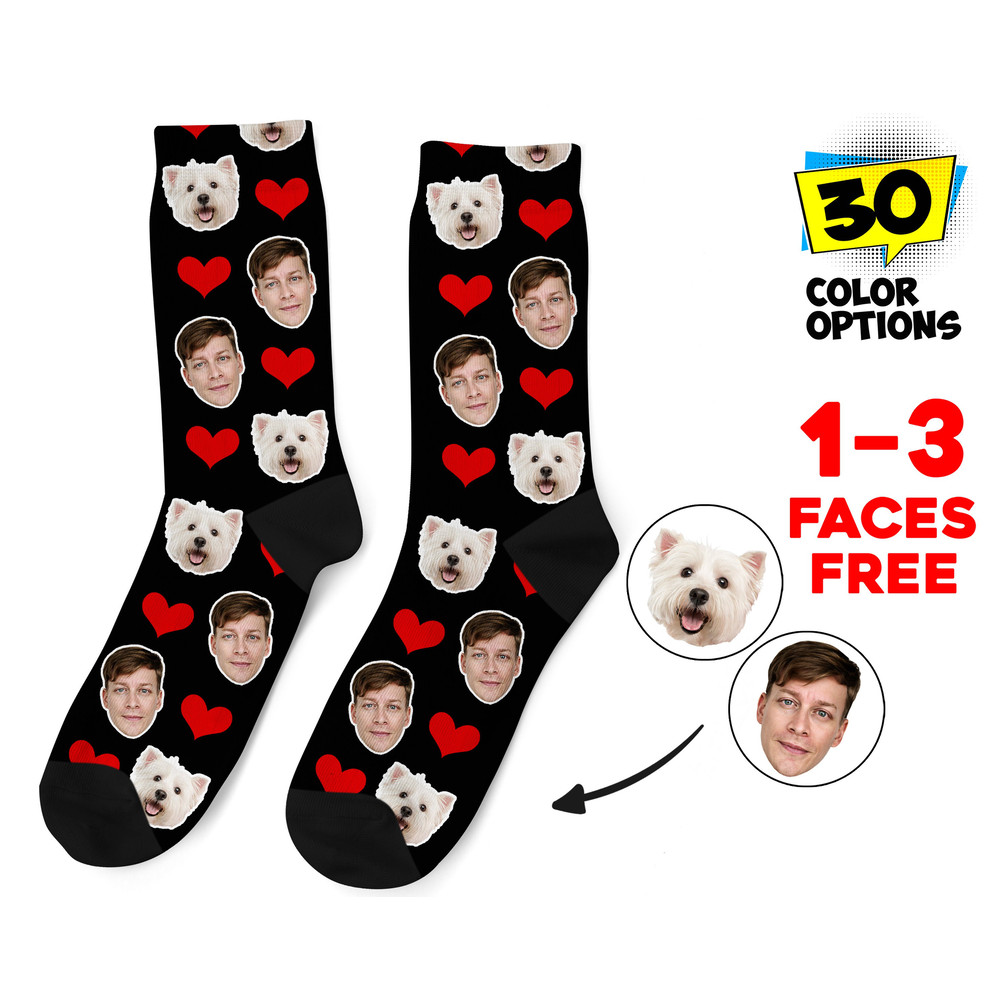 Custom Face Socks, Personalized Photo Socks, Picture Socks, Face on Socks, Customized Funny Photo Gift For Her, Him or Best Friends - 1.jpg