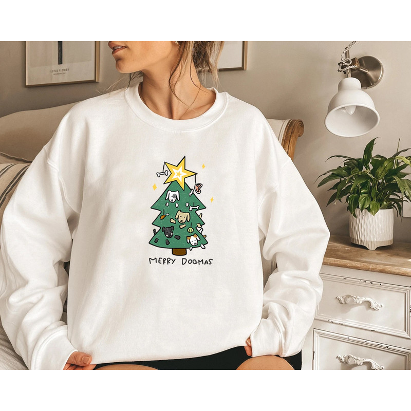 Dog Christmas Tree, Merry Dogmas, Christmas Dog Sweater, Dog Jumper Sweater, Dog Mom Gift, Gifts for Dog Lovers - 6.jpg