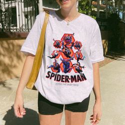 spider-man across the spider-verse all spider shirt, spiderman 20999 shirt, miles morales, spider punk, spider gwen