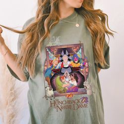 vintage 90s the hunchback of notre dame comfort color shirt, quasimodo esmeralda shirt, disney shirt, retro disney shirt