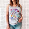 Floral Shirt Tank, Grow Positive Thoughts Tank, Bohemian Style Tank, Butterfly Shirt, Trending Right Now, Women's Graphic Tank, Love Tank - 4.jpg