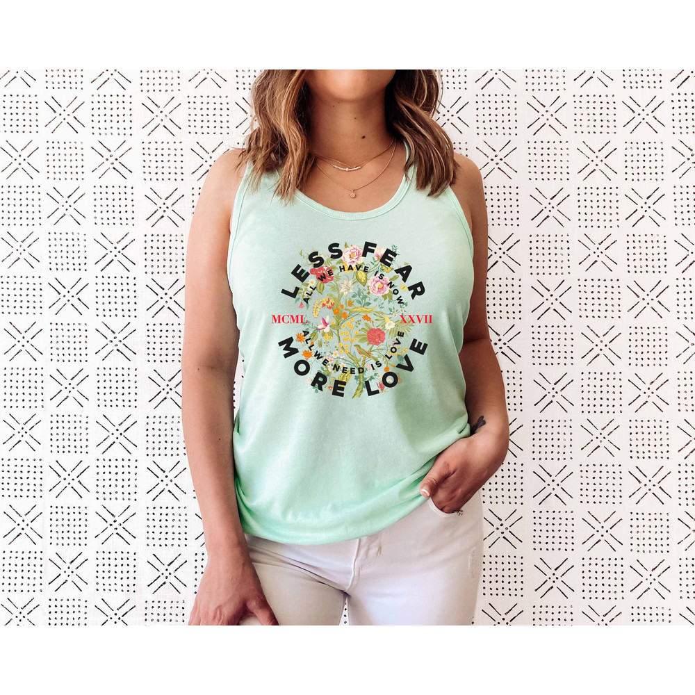 Floral Shirt Tank, Grow Positive Thoughts Tank, Bohemian Style Tank, Butterfly Shirt, Trending Right Now, Women's Graphic Tank, Love Tank - 4.jpg