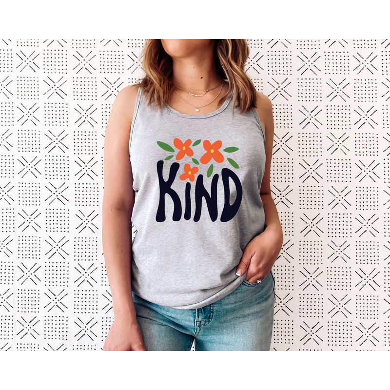 Floral Shirt Tank, Hippie Kind Tank, Bohemian Style Tank, Butterfly Shirt, Trending Right Now, Womens Graphic Tank, Love Tank - 2.jpg