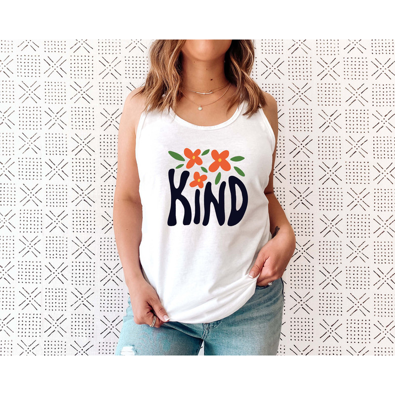 Floral Shirt Tank, Hippie Kind Tank, Bohemian Style Tank, Butterfly Shirt, Trending Right Now, Womens Graphic Tank, Love Tank - 6.jpg