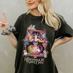 vintage 90s the hunchback of notre dame png, quasimodo esmeralda png, disney png, retro disney png