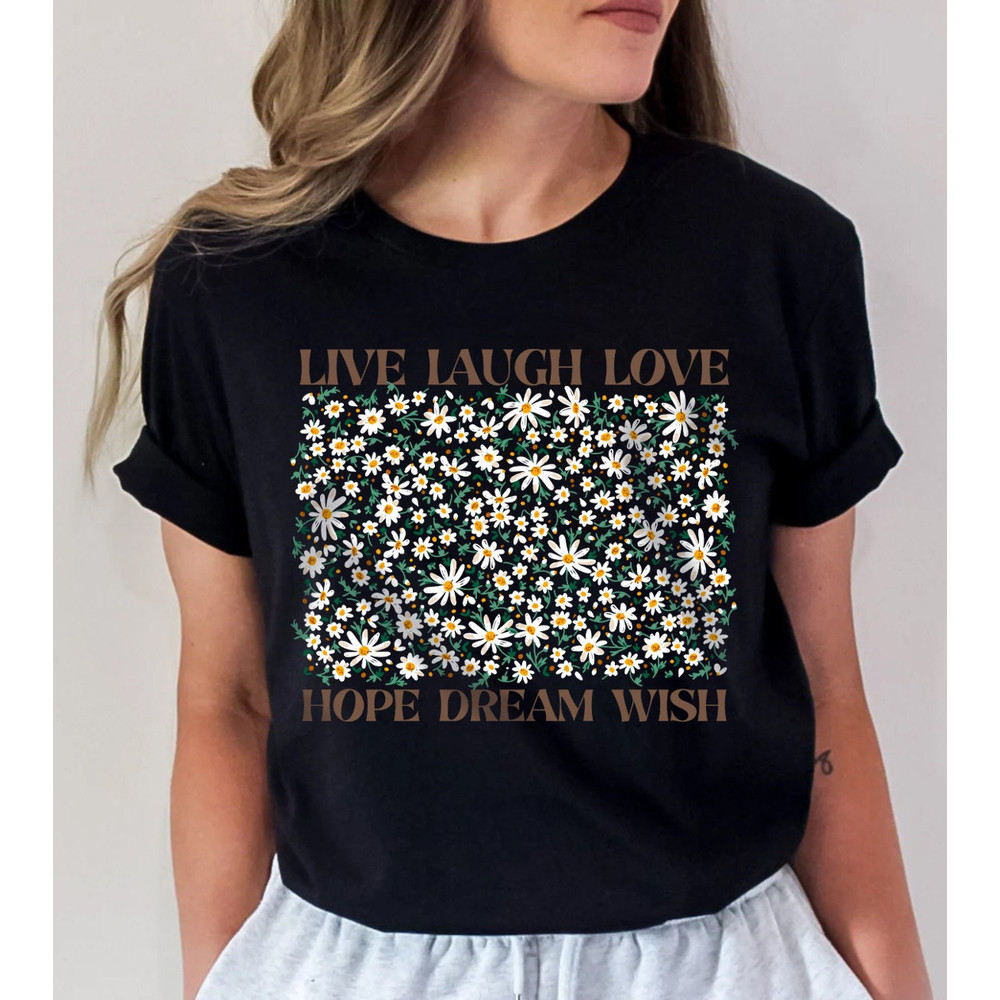 Flower Shirt, Gift For Her, Flower Shirt Aesthetic, Floral Graphic Tee, Floral Shirt, Flower T-shirt, Wild Flower Shirt, Wildflower T-shirt - 4.jpg