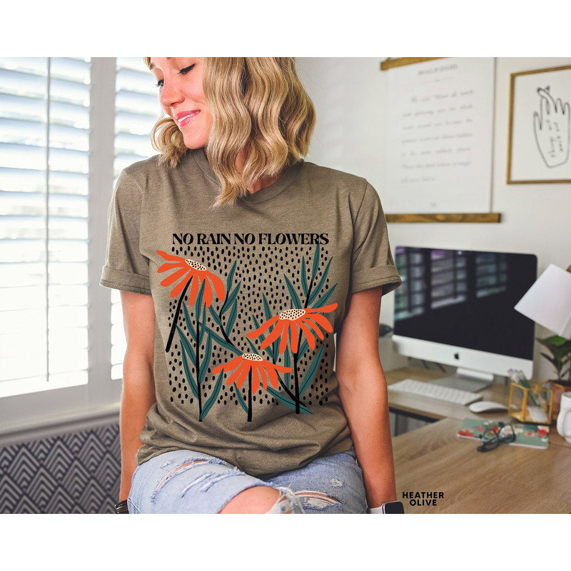 Flower Shirt, Gift For Her, Flower Shirt Aesthetic, Floral Graphic Tee, Floral Shirt, Flower T-shirt, Wild Flower Shirt, Wildflower T-shirt - 6.jpg