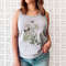 Flower Tank T shirt, Butterfly Gift for her, Women trendy tank, Spring concept, Wild meadow flower nature top, Floral Gardener Botanical - 1.jpg