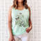 Flower Tank T shirt, Butterfly Gift for her, Women trendy tank, Spring concept, Wild meadow flower nature top, Floral Gardener Botanical - 6.jpg